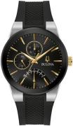 Bulova Herreur 98C138 Sort/Gummi Ø41 mm