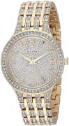 Bulova Dameur 98L263 Krystalludsmykket/Gul guldtonet stål Ø32 mm