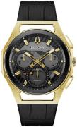 Bulova Herreur 97A143 Curv Sort/Læder Ø44 mm