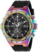 Invicta Herreur 28104 Aviator Sort/Gummi Ø50 mm