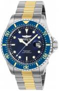 Invicta Herreur 25716 Pro Diver Blå/Gul guldtonet stål Ø43 mm