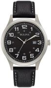 Bulova Herreur 96B276 Dress Sort/Læder Ø42 mm