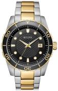Bulova Herreur 98A199 Sort/Gul guldtonet stål Ø43 mm