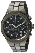 Bulova Herreur 98D142 Sort/Stål Ø44 mm