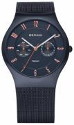 Bering Herreur 11939-393 Titanium Blå/Titanium Ø39 mm