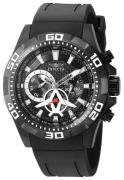 Invicta Herreur 21741 Aviator Sort/Gummi Ø50 mm