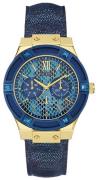 Guess Dameur W0289L3 Jet Blå/Læder Ø39 mm
