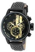 Invicta Herreur 19289 S1 Sort/Læder Ø52 mm
