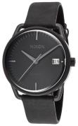 Nixon Dameur A19900100-00 The Mellor Sort/Læder Ø39 mm