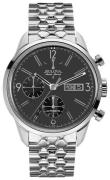 Bulova Herreur 63C119 Sort/Stål Ø41 mm