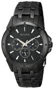 Bulova Herreur 98C121 Sort/Stål Ø43 mm