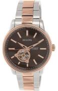 Bulova Herreur 98A140 Brun/Rosaguldtonet stål Ø45 mm