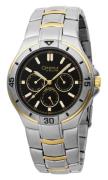 Bulova Herreur 45C20 Caravelle Sort/Gul guldtonet stål Ø40 mm