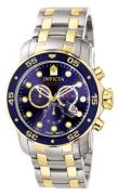 Invicta Herreur 0077 Pro Diver Blå/Stål Ø48 mm