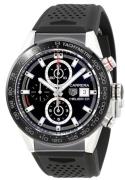 TAG Heuer Herreur CAR201Z.FT6046 Carrera Sort/Gummi Ø43 mm