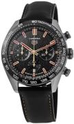 TAG Heuer Herreur CBN2A1L.FC6521 Carrera Sort/Læder Ø44 mm