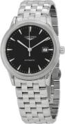 Longines Herreur L4.984.4.52.6 Flagship Sort/Stål Ø40 mm