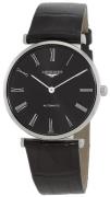 Longines Dameur L4.908.4.51.2 La Grande Classique De Sort/Læder Ø36