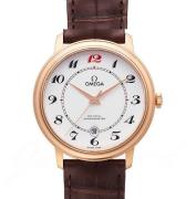 Omega Herreur 424.53.40.20.04.004 De Ville Prestige Hvid/Læder