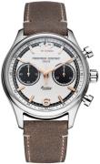 Frederique Constant Herreur FC-397HWB5B6 Vintage Rally Hvid/Læder
