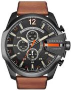 Diesel Herreur DZ4343 Mega Chief Sort/Læder Ø51 mm