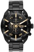 Diesel Herreur DZ4644 Spiked Sort/Stål Ø49 mm
