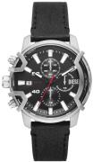 Diesel Herreur DZ4603 Griffed Mini Sort/Læder Ø42 mm