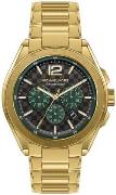 Michael Kors Herreur MK9177 Accelerator Grå/Gul guldtonet stål Ø44