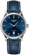 Longines Herreur L2.628.4.97.0 Master Blå/Læder Ø38.5 mm