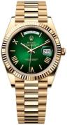 Rolex 228238-0069 Day-Date 40 Grøn/18 karat guld Ø40 mm