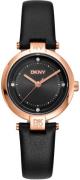 DKNY Dameur DK1L043L0035 Essential Mini Sort/Læder Ø28 mm