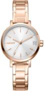 DKNY Dameur DK1L038M0065 Soho Glitz Sølvfarvet/Rosaguldtonet stål