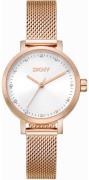 DKNY Dameur DK1L037M0045 Soho Mini Sølvfarvet/Rosaguldtonet stål