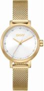 DKNY Dameur DK1L037M0035 Soho Mini Sølvfarvet/Guldtonet stål Ø30 mm