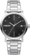 DKNY Dameur DK1L036M0055 Soho Midi Sort/Stål Ø34 mm