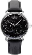 Zeppelin Herreur 8662-2 Captains Sort/Læder Ø43 mm