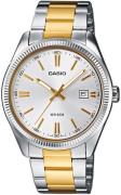 Casio Herreur MTP-1302PSG-7A Sølvfarvet/Gul guldtonet stål Ø39 mm