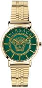 Versace Dameur VEK400921 Essential Grøn/Gul guldtonet stål Ø36 mm