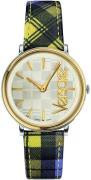 Versace Dameur VE8100118 V Circle Sort/Læder Ø38 mm