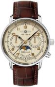 Zeppelin Dameur 9637-5 Mediterranee Beige/Læder Ø36 mm