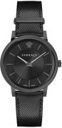 Versace Herreur VE5A00220 V Circle Sort/Læder Ø43 mm