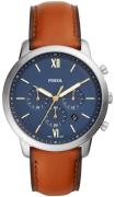 Fossil Herreur FS5453 Neutra Chrono Blå/Læder Ø44 mm