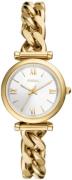 Fossil Dameur ES5329 Carlie Sølvfarvet/Gul guldtonet stål Ø28 mm