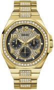 Guess Herreur GW0785G2 Empire Sort/Gul guldtonet stål Ø46 mm