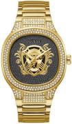 Guess Herreur GW0565G1 Kingdom Grå/Gul guldtonet stål Ø45 mm