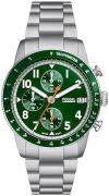 Fossil Herreur FS6048 Sport Tourer Grøn/Stål Ø42 mm