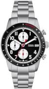 Fossil Herreur FS6045 Sport Tourer Sort/Stål Ø42 mm