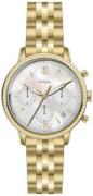 Fossil Dameur ES5358 Neutra Hvid/Gul guldtonet stål Ø36 mm