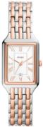 Fossil Dameur ES5222 Raquel Sølvfarvet/Rosaguldtonet stål Ø23 mm