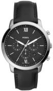 Fossil Herreur FS5452 Neutra Chronograph Sort/Læder Ø44 mm
